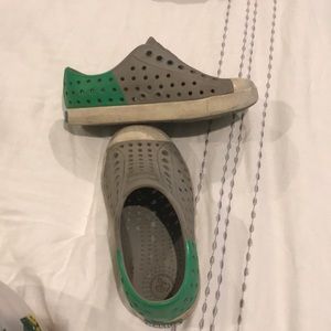 Gray and green toddler size 9 natives